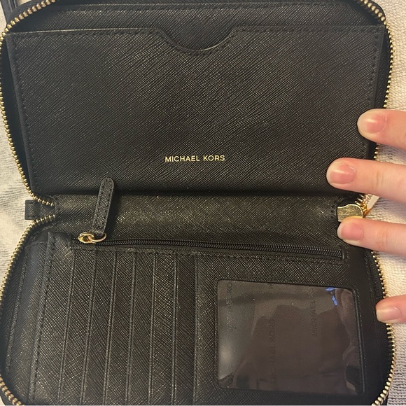Michael Kors Black Wristlet Wallet - Picture 2 of 3
